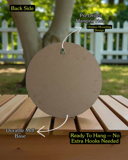 Mirroza Black Floral Round Mosaic Mirror – Handcrafted Wall Hanging