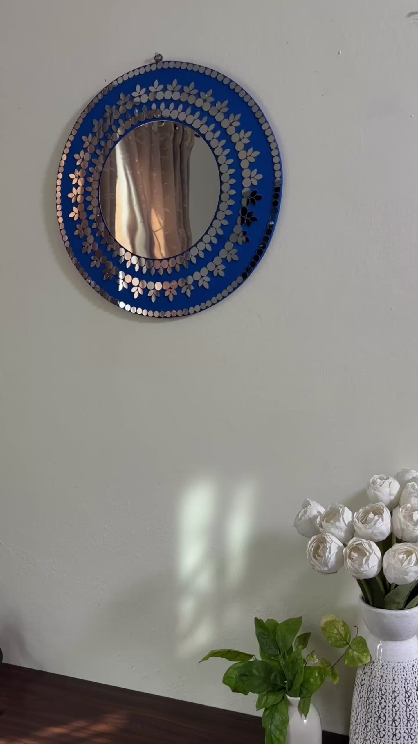 midnight bloom round mirror mosaic product reveal